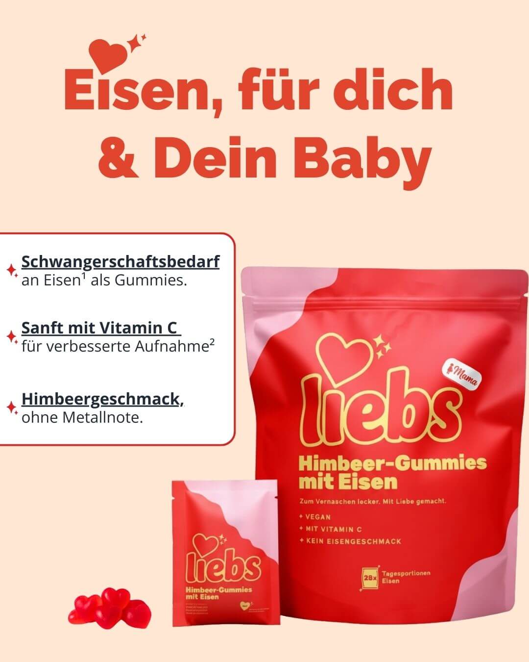 Himbeer-Gummies - für Schwangere